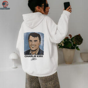 Charlie Kirk Freedom portrait art signature shirt