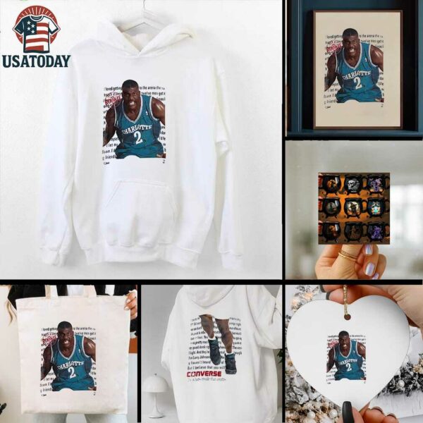 Charlotte Hornets Larry Johnson Converse it’s what’s inside that counts shirt