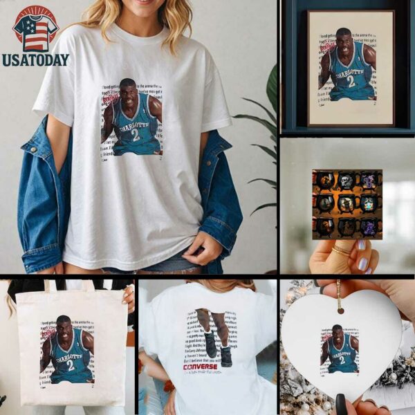 Charlotte Hornets Larry Johnson Converse it’s what’s inside that counts shirt