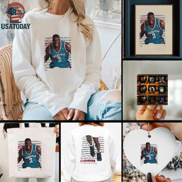 Charlotte Hornets Larry Johnson Converse it’s what’s inside that counts shirt