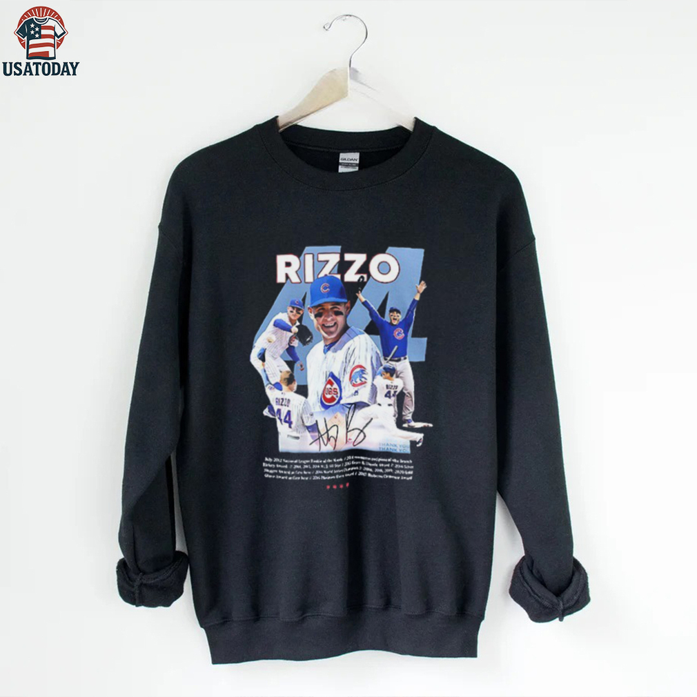 Chicago Cubs Anthony Rizzo 44ever thank you for the memories signature graphic shirt Chicago Cubs Anthony Rizzo 44ever thank you for the memories signature graphic shirt