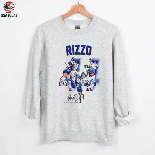 Chicago Cubs Thank You Legend Anthony Rizzo 44 signature graphic shirt