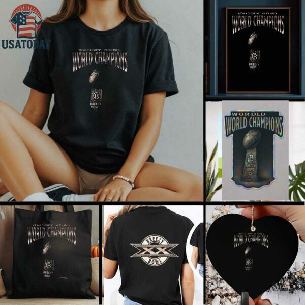 Chris Brown Breezy Bowl XX World Champions trophy shirt