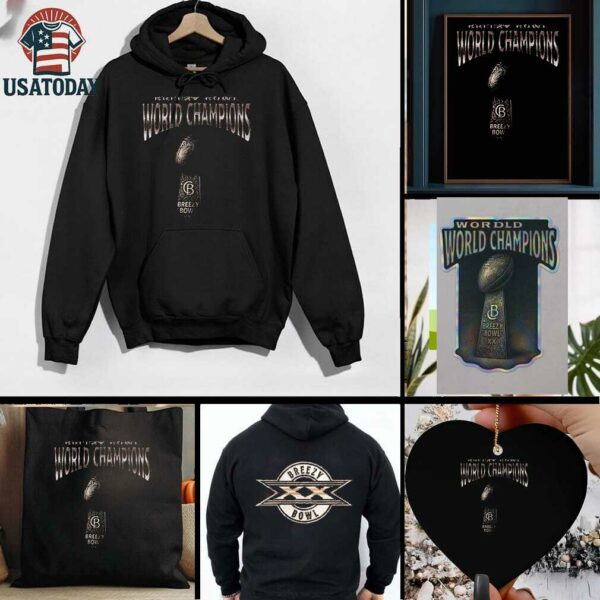 Chris Brown Breezy Bowl XX World Champions trophy shirt