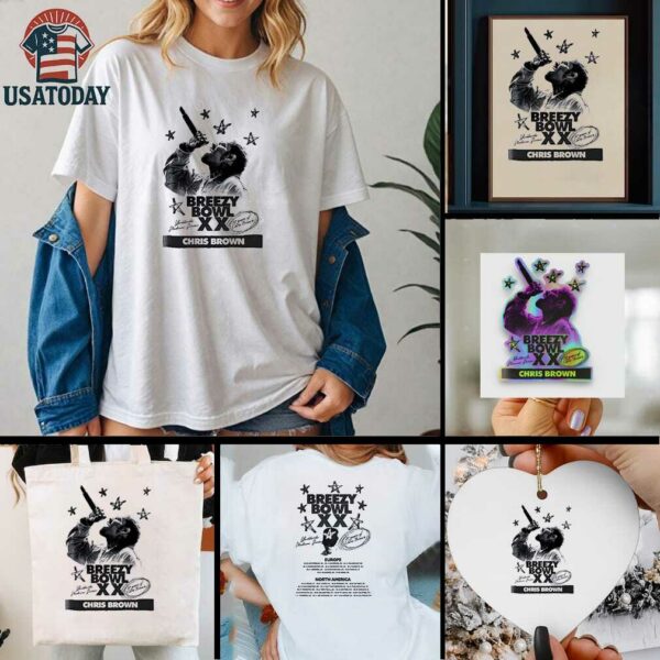 Chris Brown Breezy Bowl XX Worldwide Stadium series dates shirt