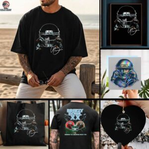 Chris Brown Breezy Bowl XX coming to a stadium near you football helmet portrait signature shirt