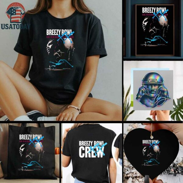 Chris Brown Breezy Bowl XX crew graphic shirt