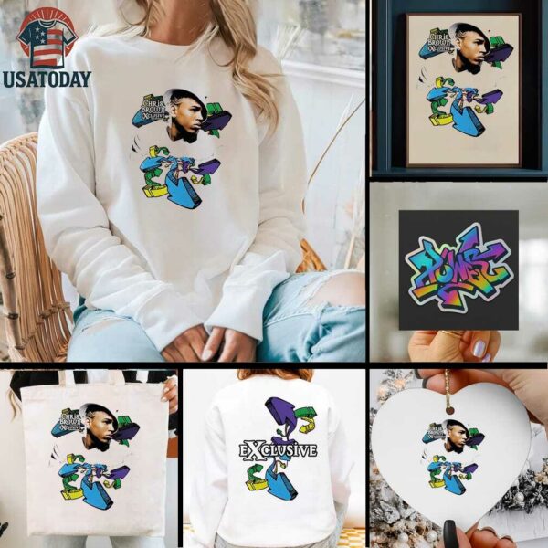 Chris Brown Breezy Bowl XX exclusive arrows shirt