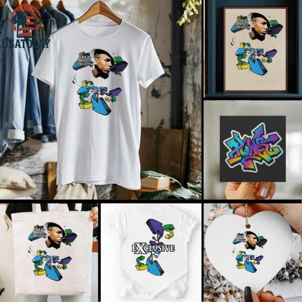 Chris Brown Breezy Bowl XX exclusive arrows shirt