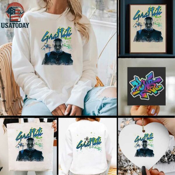 Chris Brown Breezy Bowl XX graffiti graphic shirt
