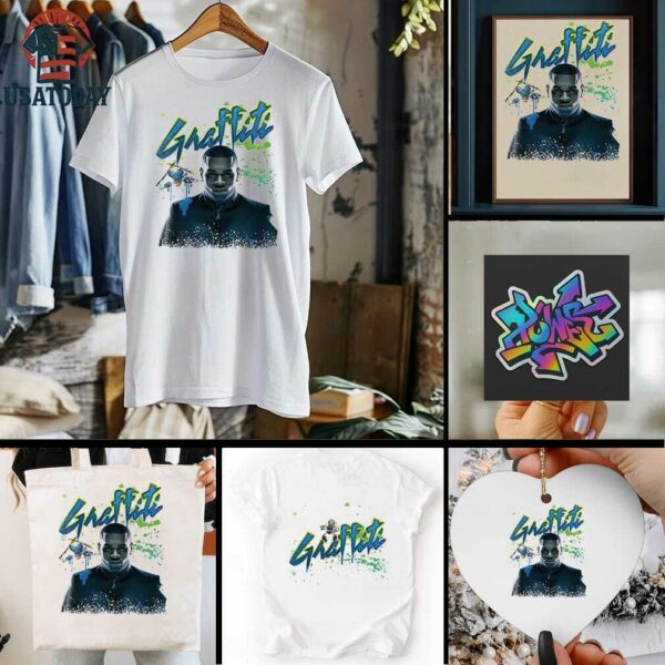 Chris Brown Breezy Bowl XX graffiti graphic shirt
