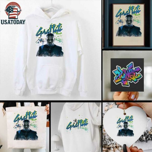 Chris Brown Breezy Bowl XX graffiti graphic shirt