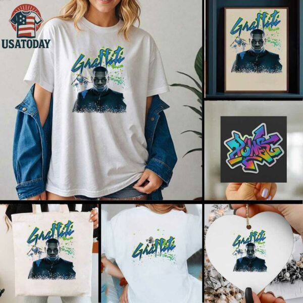 Chris Brown Breezy Bowl XX graffiti graphic shirt