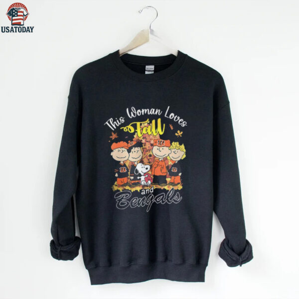 Cincinnati Bengals x Snoopy this woman loves fall shirt