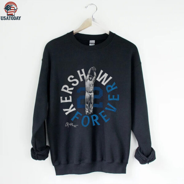 Clayton Kershaw’s legendary Kershaw forever 22 Dodgers baseball legend shirt