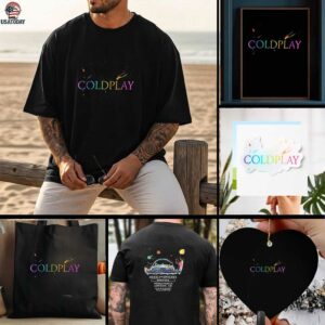 Coldplay Music of the Spheres world tour London UK colorful shirt