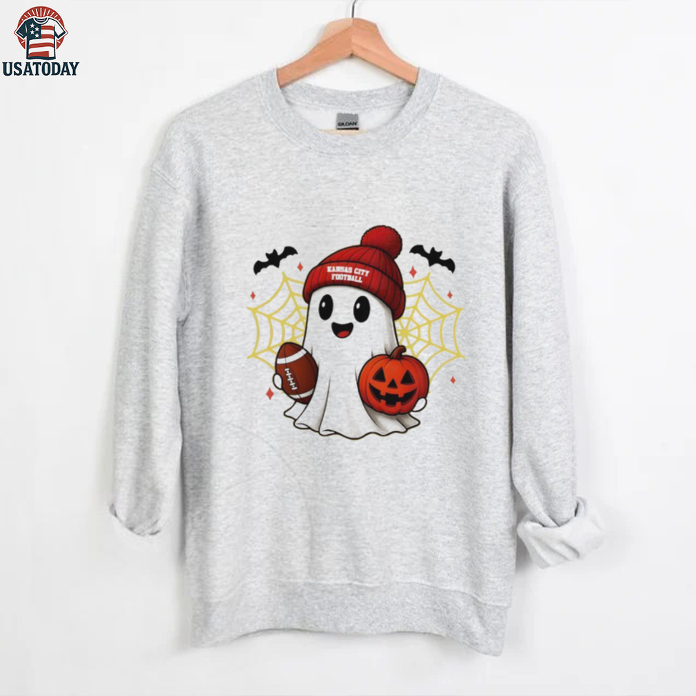 Cute Ghost Football Kansas City Chiefs Happy Halloween shirt Cute Ghost Football Kansas City Chiefs Happy Halloween shirt