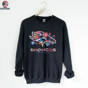 Denver Broncos Feliz dia de los muertos skull shirt