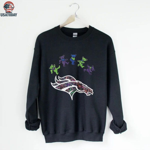 Denver Broncos x Grateful Dead night 2025 bears logo shirt
