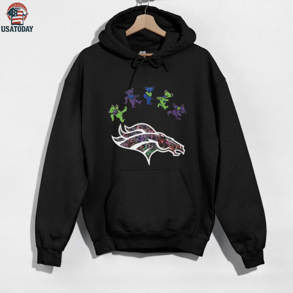 Denver Broncos x Grateful Dead night 2025 bears logo shirt