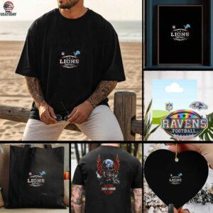 Detroit Lions NFL Harley Davidson motorcycle graphic shirt