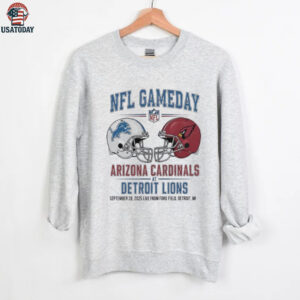 Detroit Lions vs Arizona Cardinals Sept 28 2025 Live From Ford Field Detroit Mi NFL Gameday shirt