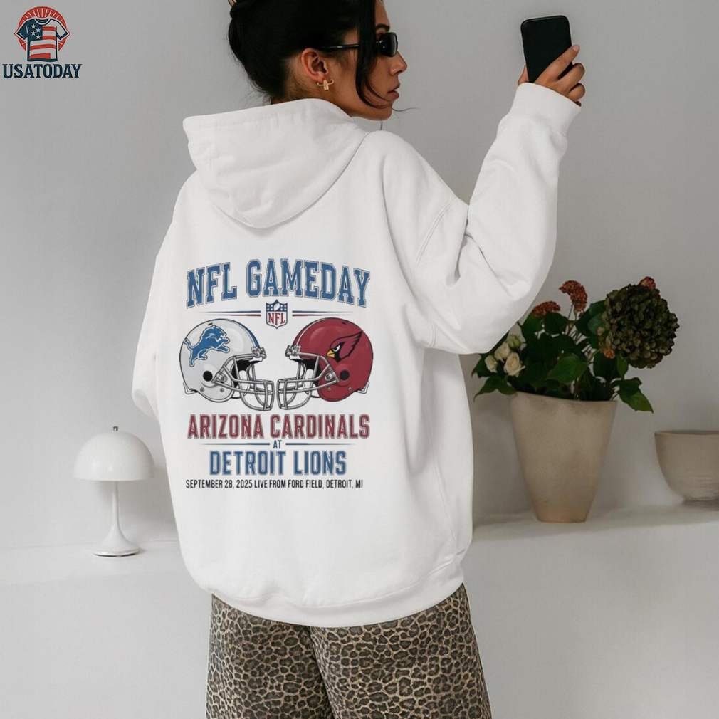 Detroit Lions vs Arizona Cardinals Sept 28 2025 Live From Ford Field Detroit Mi NFL Gameday shirt Detroit Lions vs Arizona Cardinals Sept 28 2025 Live From Ford Field Detroit Mi NFL Gameday shirt