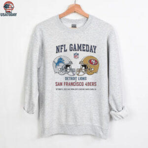 Detroit Lions vs San Francisco 39ers Oct 5 2025 Live From Levi’s Stadium Santa Clara Ca NFL Gameday shirt