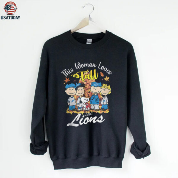 Detroit Lions x Snoopy this woman loves fall shirt