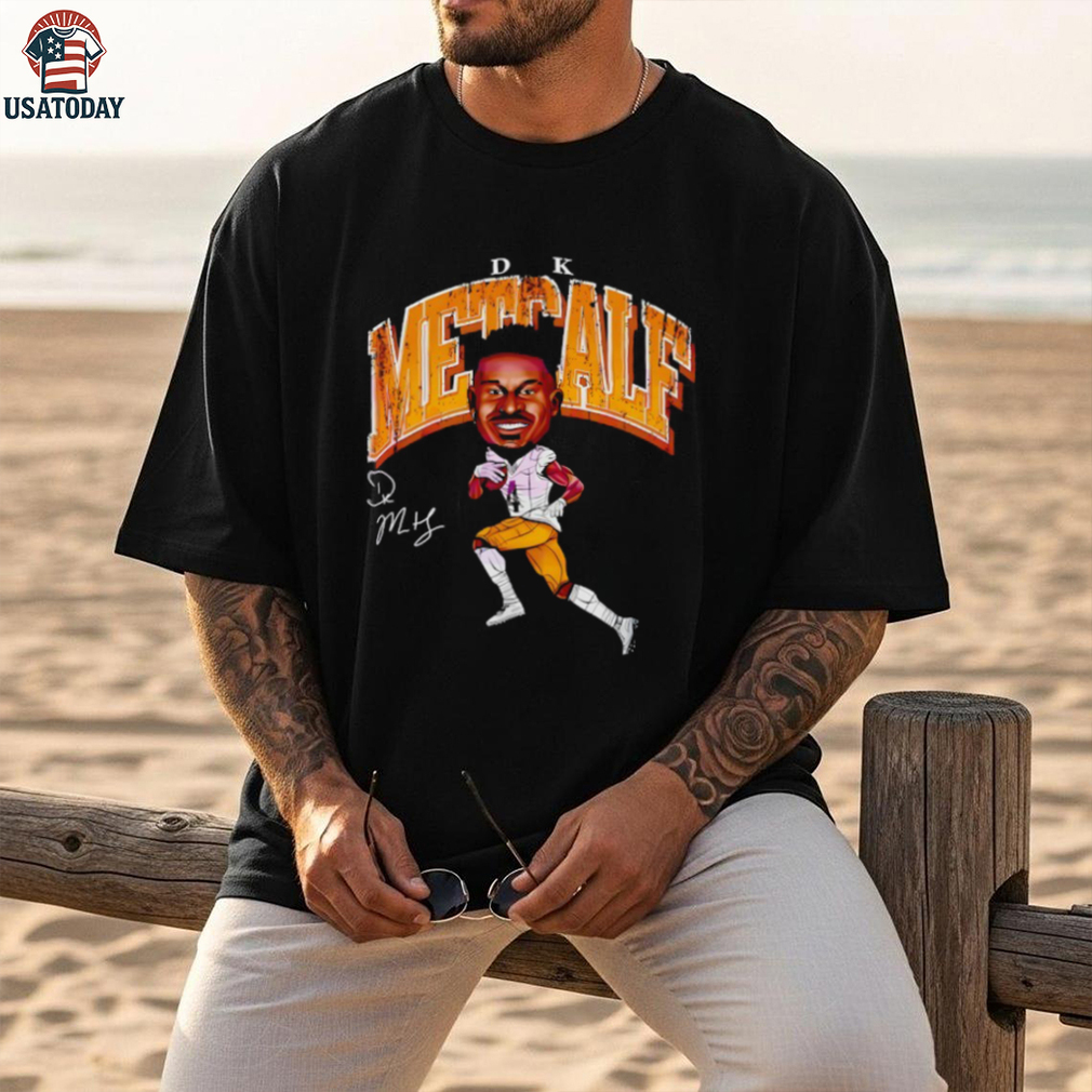 Dk Metcalf Pittsburgh Cartoon Football Signature Shirt Dk Metcalf Pittsburgh Cartoon Football Signature Shirt