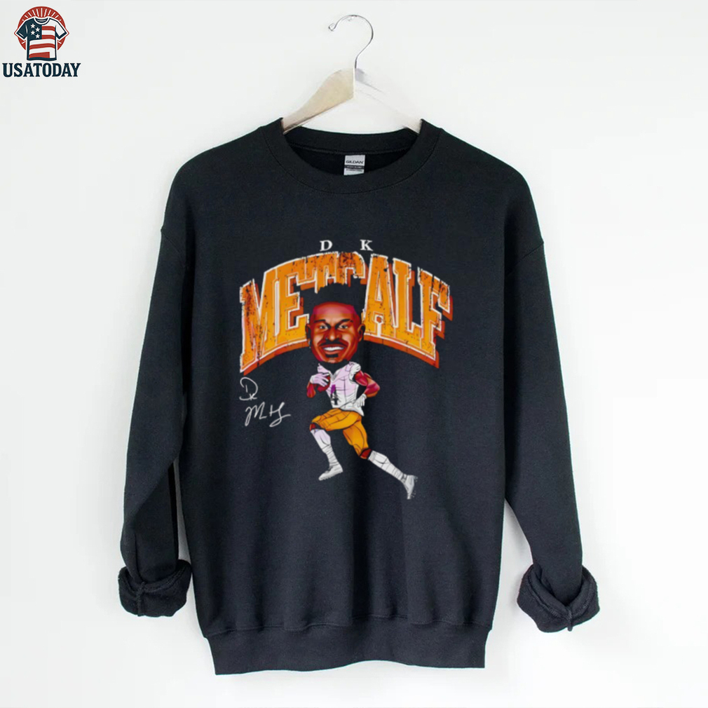 Dk Metcalf Pittsburgh Cartoon Football Signature Shirt Dk Metcalf Pittsburgh Cartoon Football Signature Shirt