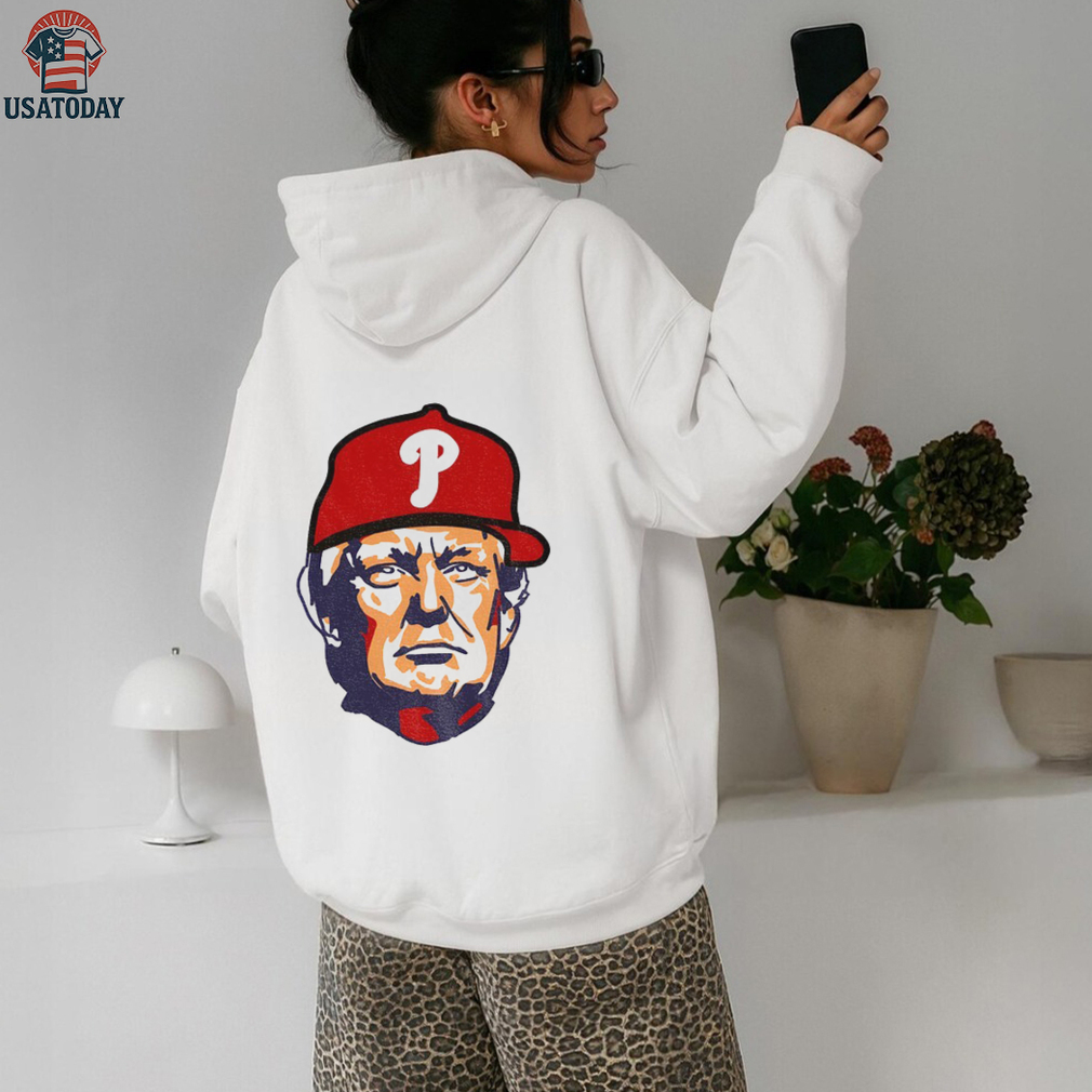 Donald Trump big head with Philadelphia Phillies hat MLB Baseball Champions 2025 shirt Donald Trump big head with Philadelphia Phillies hat MLB Baseball Champions 2025 shirt