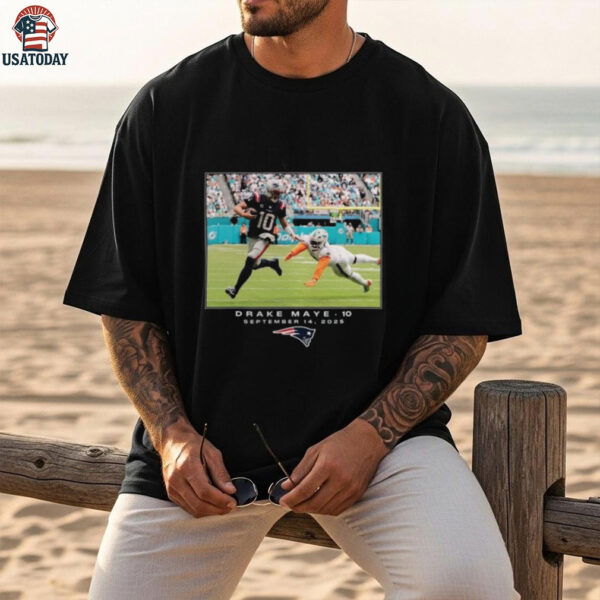 Drake Maye New England Patriots NFL Flash Features Week 2 T shirt