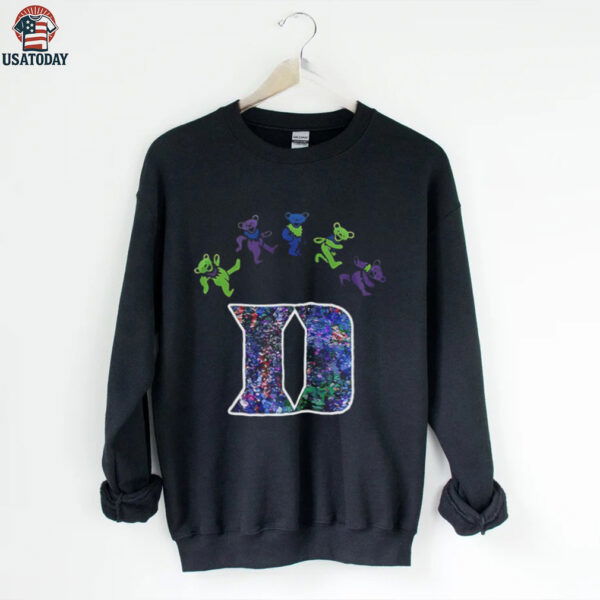 Duke Blue Devils x Grateful Dead night 2025 bears logo shirt