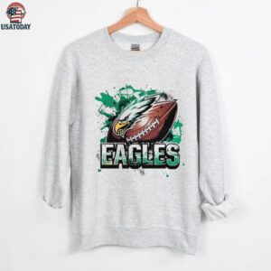 Eagles Football Paint Splash Shirt