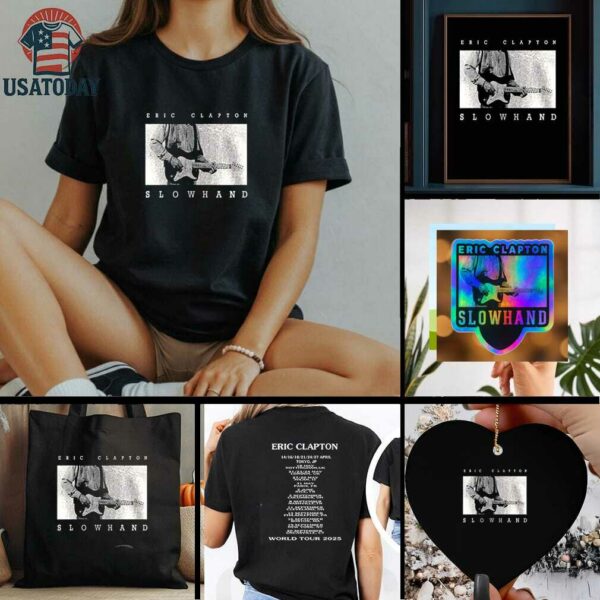 Eric Clapton Slowhand 2025 world tour dates shirt