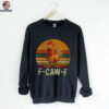 F Caw F Funny Retro Chicken shirt