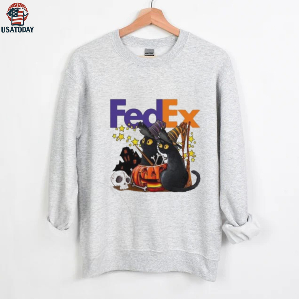 FedEx X Black Cat Witch Halloween 2025 T shirt FedEx X Black Cat Witch Halloween 2025 T shirt