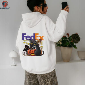 FedEx X Black Cat Witch Halloween 2025 T shirt