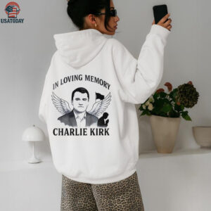 Freedom in loving memory Charlie Kirk portrait art shirt