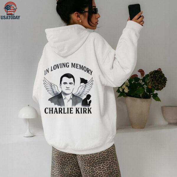 Freedom in loving memory Charlie Kirk portrait art shirt