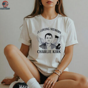 Freedom in loving memory Charlie Kirk portrait art shirt