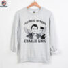 Freedom in loving memory Charlie Kirk portrait art shirt