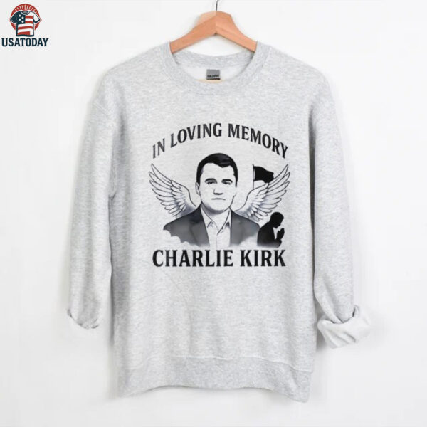 Freedom in loving memory Charlie Kirk portrait art shirt