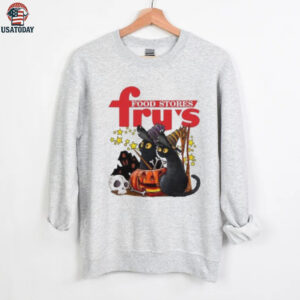 Fry’s Food and Drug X Black Cat Witch Halloween 2025 T shirt