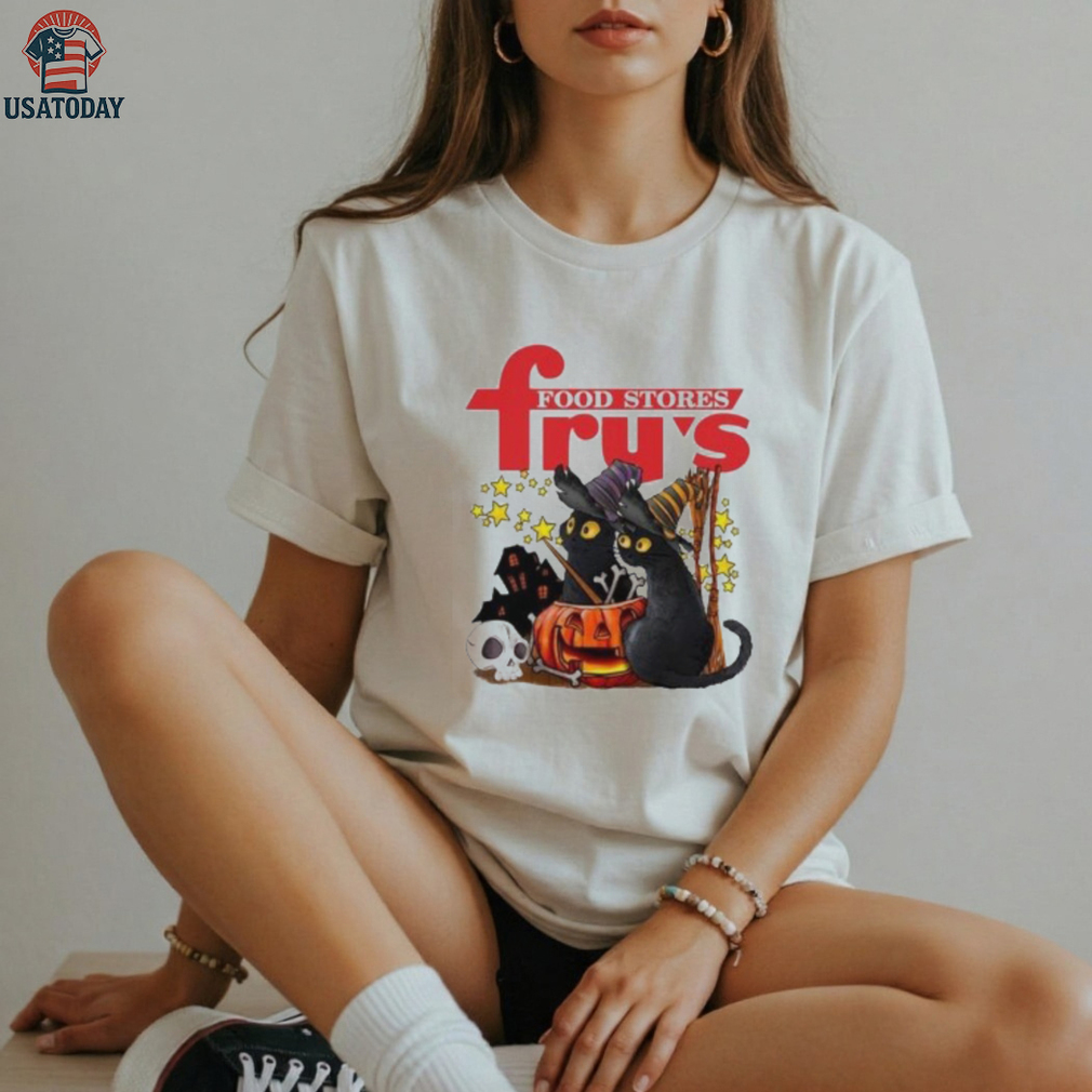 Fry’s Food and Drug X Black Cat Witch Halloween 2025 T shirt Fry’s Food and Drug X Black Cat Witch Halloween 2025 T shirt