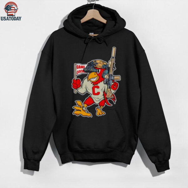 Gamecocks South Carolina Military Rooster Rifle shirt