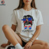 Gameday Buffalo Bills messy bun shirt