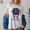 Gameday Buffalo Bills messy bun shirt