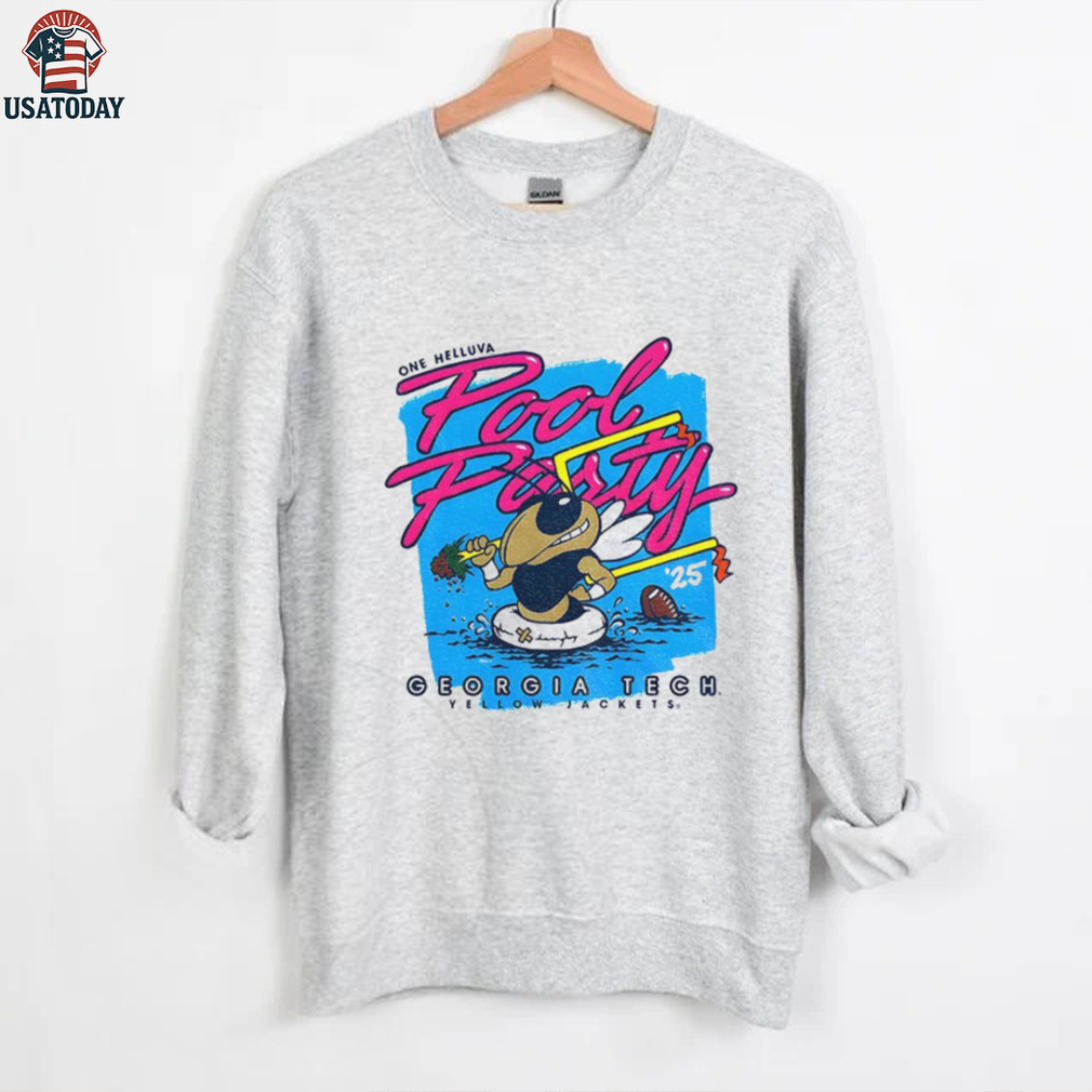 Georgia Tech Yellow Jackets One Helluva Pool Party 2025 Mascot shirt Georgia Tech Yellow Jackets One Helluva Pool Party 2025 Mascot shirt